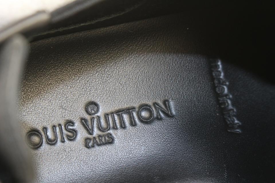 Louis Vuitton, Shoes, Louis Vuitton Black Leather Kids Sneaker