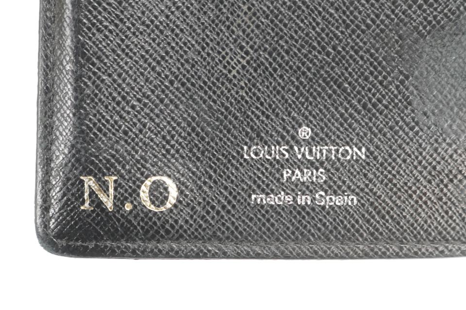 Louis Vuitton Bifold Damier Graphite Men Wallet Gray Black pre owned