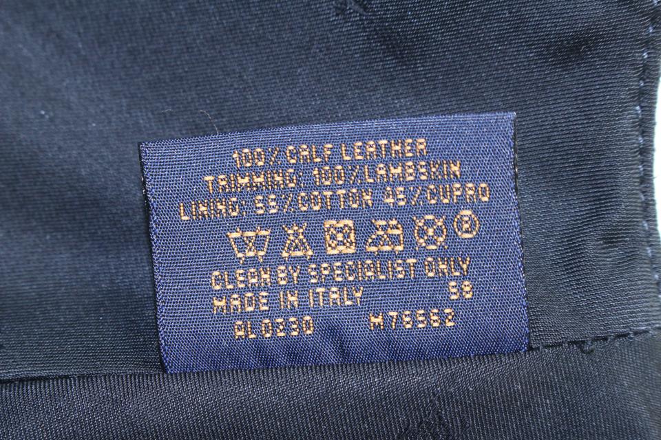 Louis Vuitton 21FW Black x Blue Leather Damier Infini Baseball Cap Hat  16lv45 For Sale at 1stDibs