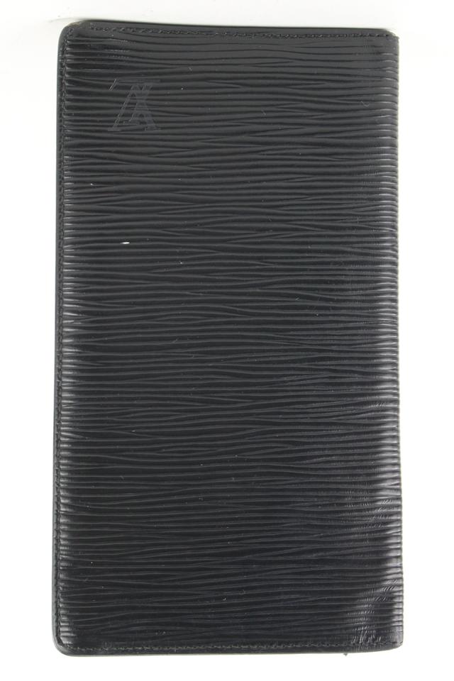 Authentic Louis Vuitton LV Epi Black Bifold Mens Wallet, Luxury