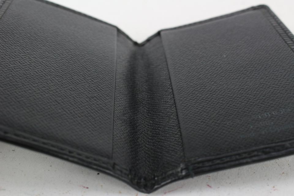 Louis Vuitton Black Epi Leather Noir Porte Cartes Card Holder Wallet  Case825lv63
