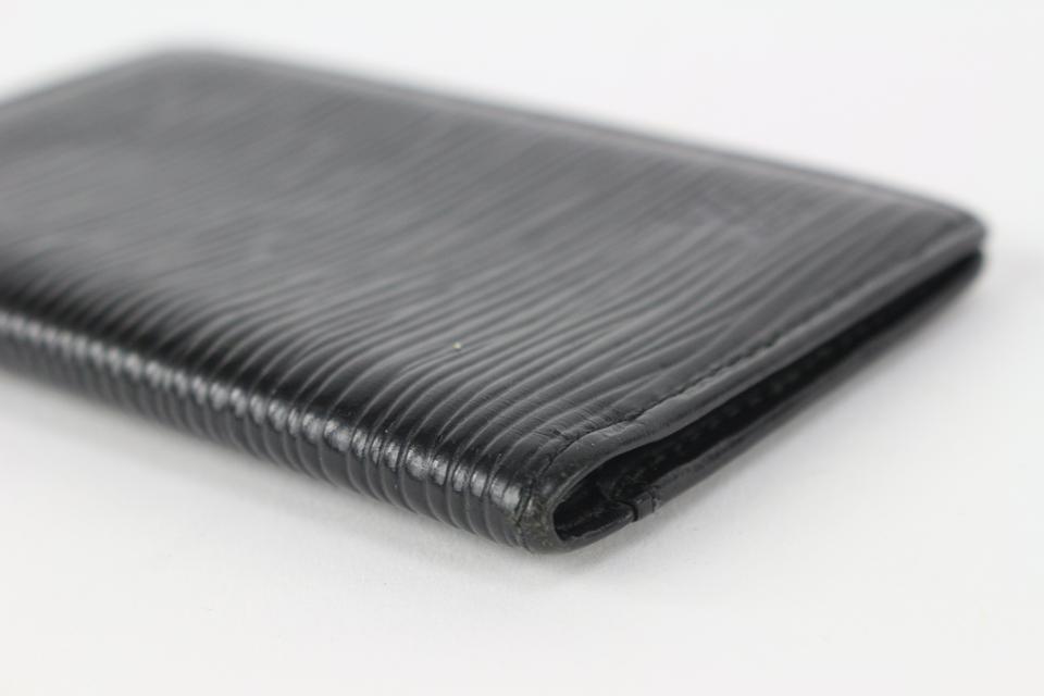 Louis Vuitton Black Epi Leather Noir Card Holder Porte Cartes
