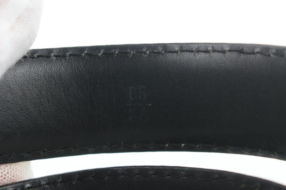 Louis Vuitton LV signature pocket belt Black Leather ref.239404