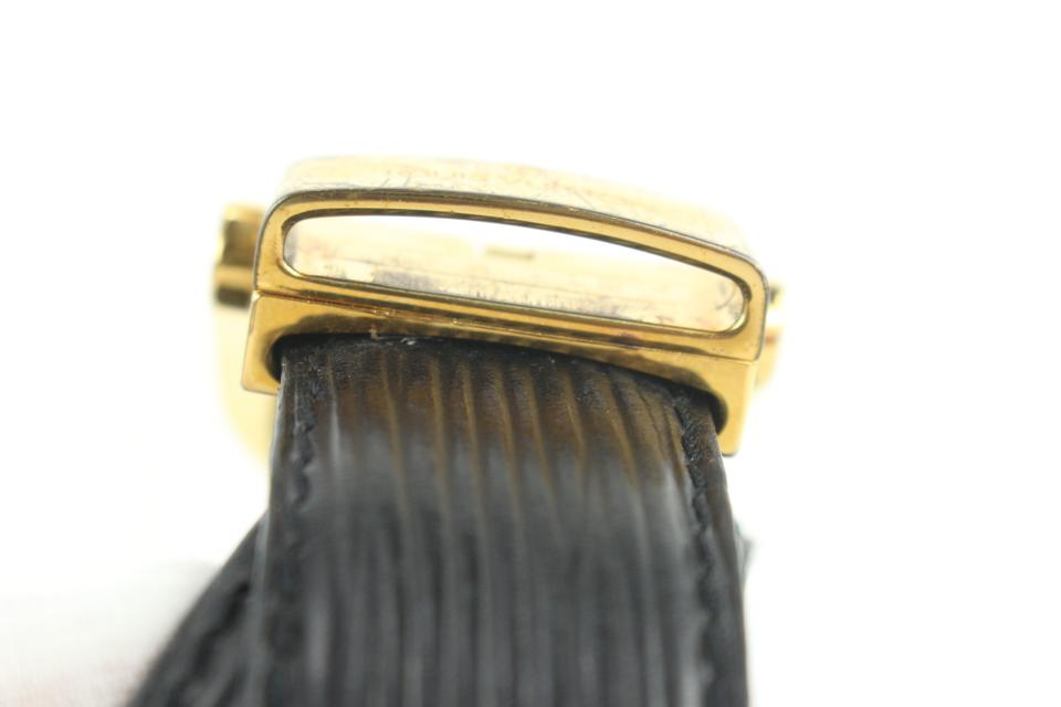 Louis Vuitton 110/44 Brown x Gold Epi Leather Ceinture Belt White gold  ref.298115 - Joli Closet
