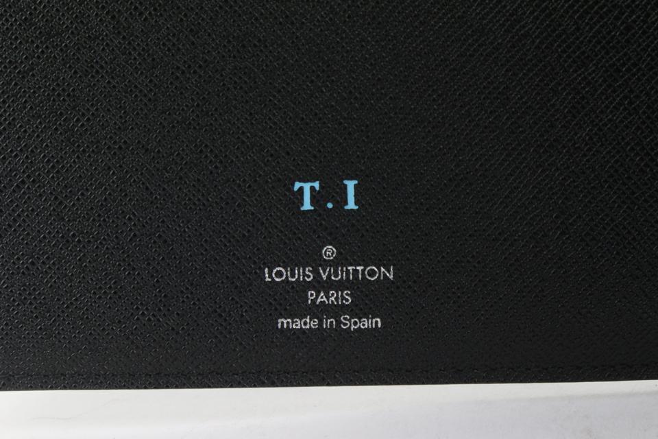 Louis Vuitton Black Damier Graphite Agenda MM Desk Folder ref