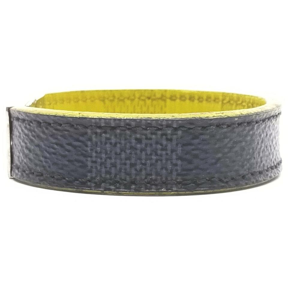 Louis Vuitton Black Damier Graphite Keep It Bracelet Cuff Banlge