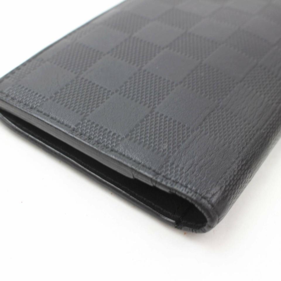 Louis Vuitton Damier Graphite Brazza Wallet Long Flap Black Grey