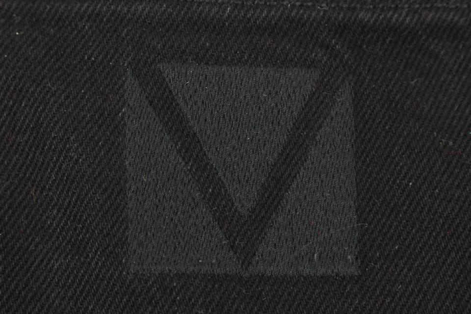 Louis Vuitton Men''s 40 US Black Denim Gaston V LV Jeans 118lv45