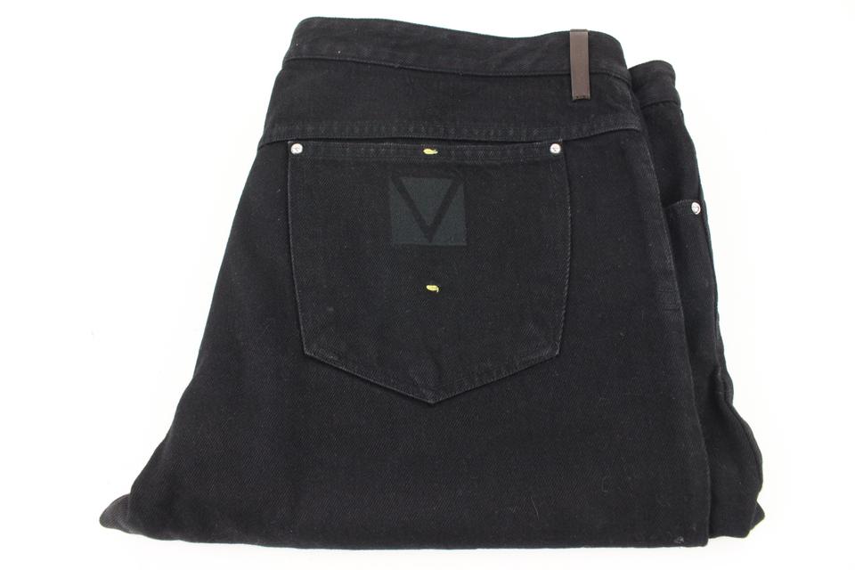 Louis Vuitton Men's 40 US Black Denim Gaston V LV Jeans 118lv45 –  Bagriculture