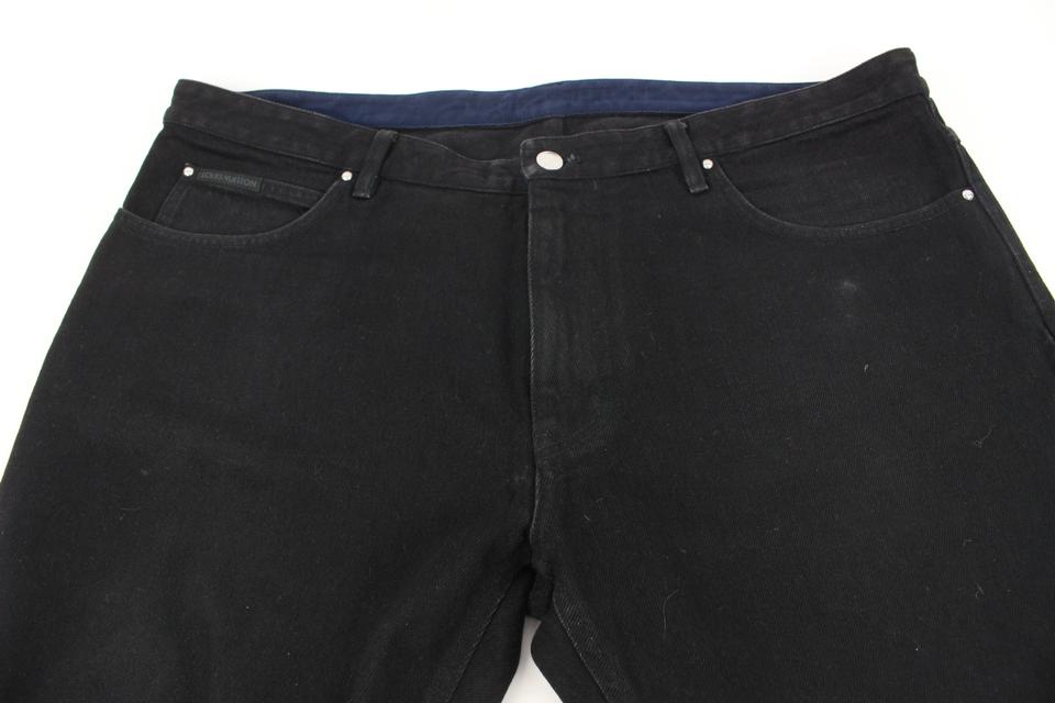 Louis Vuitton Men's 40 US Black Denim Gaston V LV Jeans 118lv45 –  Bagriculture