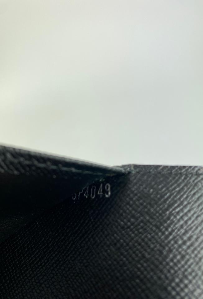Louis Vuitton Black EPI Leather Noir Medium Ring Agenda mm Notebook Cover 47LVL1125