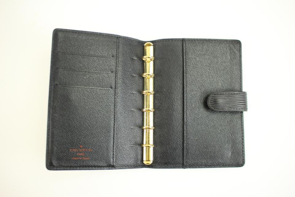 Louis Vuitton Brown Epi Leather Small Ring Agenda PM Diary Cover Notebook  97lv2 For Sale at 1stDibs