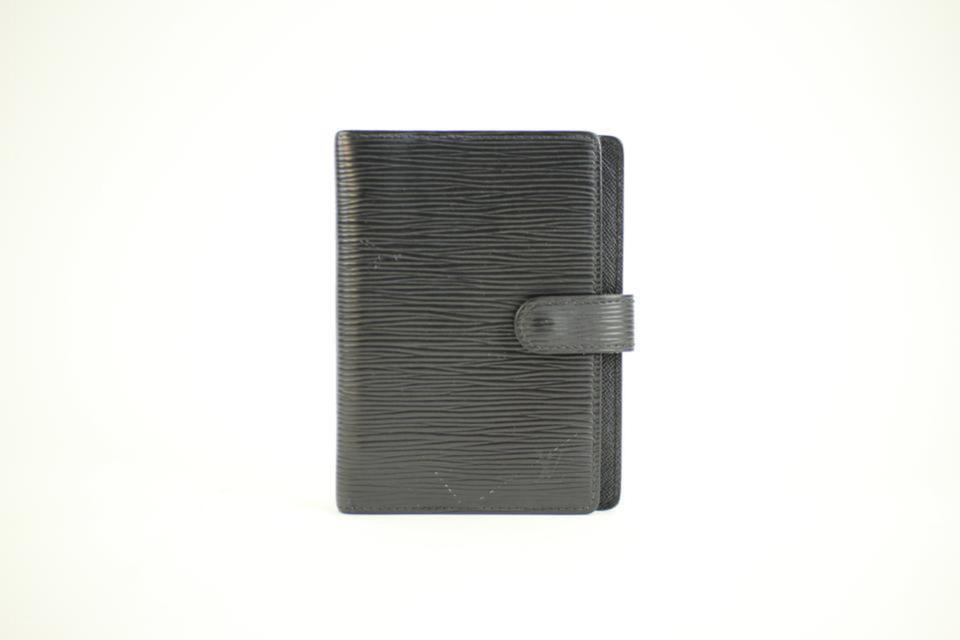 Louis Vuitton Black EPI Leather Small Ring Agenda PM Notebook Cover 86038