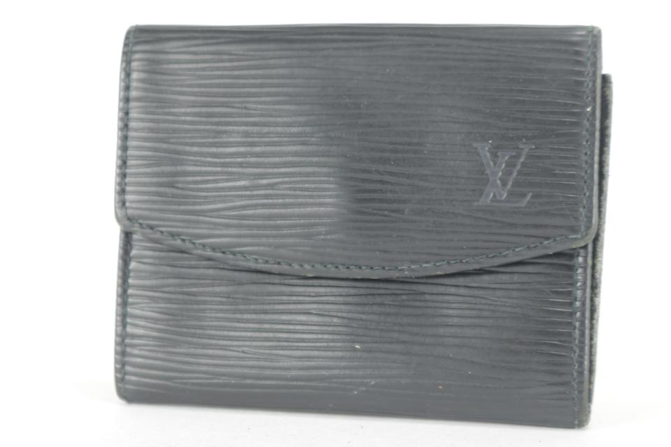 Louis Vuitton Black Epi Leather Business Card Holder Louis Vuitton
