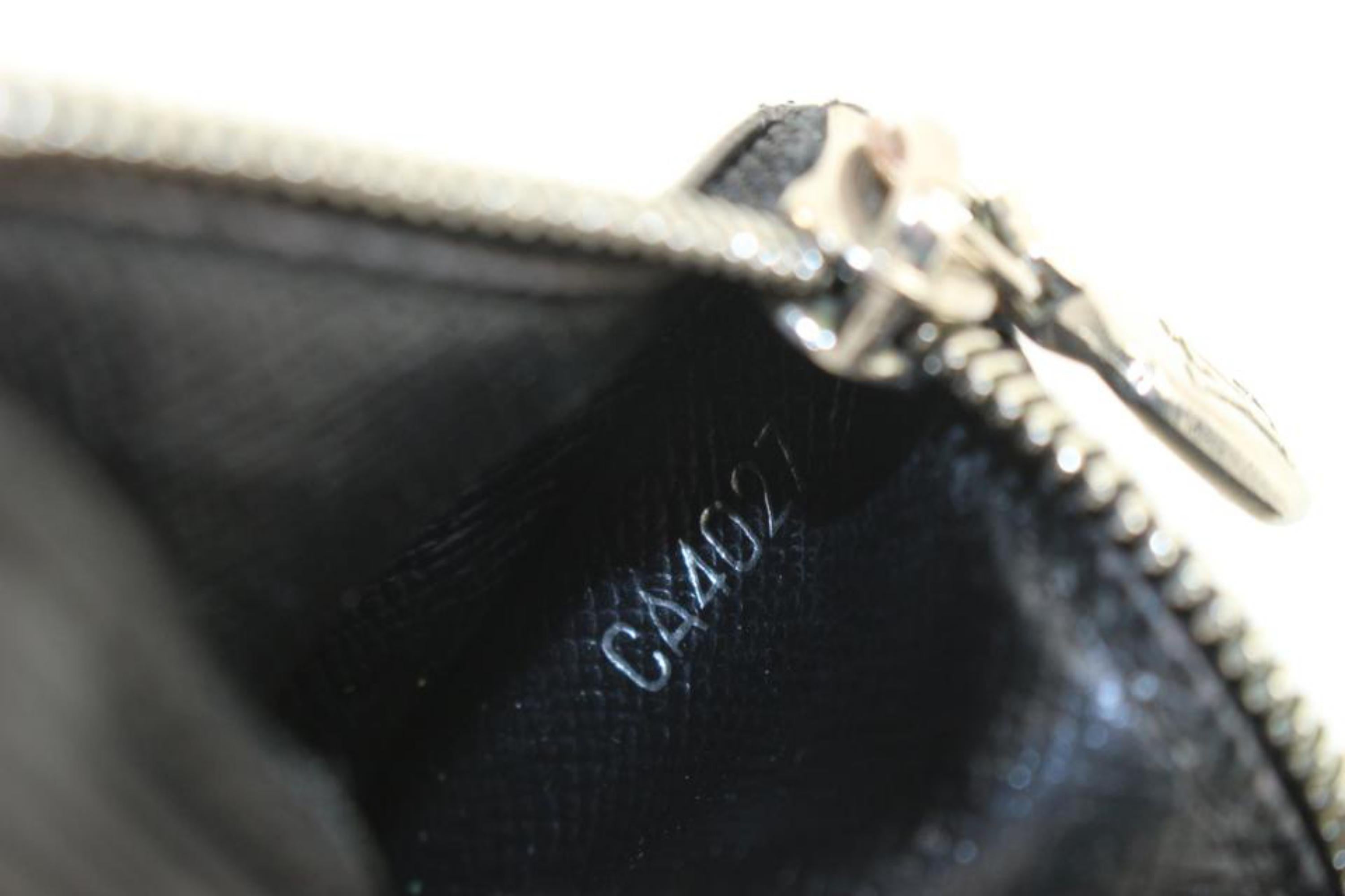 black silver epi leather