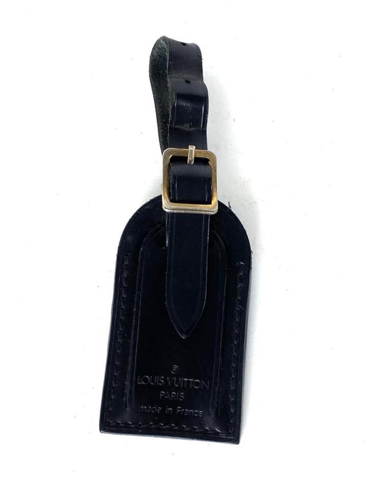 Louis Vuitton Small Authentic Leather Luggage Tag/Purse Charm