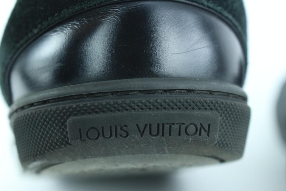 LOUIS VUITTON Damier Graphite Offshore Sneaker Boots 8 Black