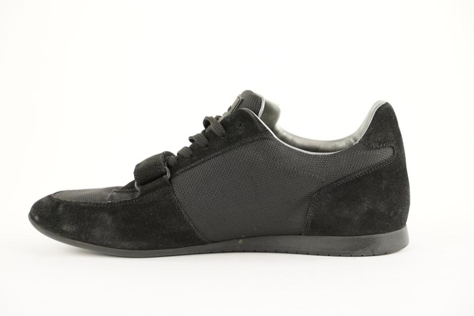 Louis Vuitton Trainer Black Grey Men's Sneakers Shoes