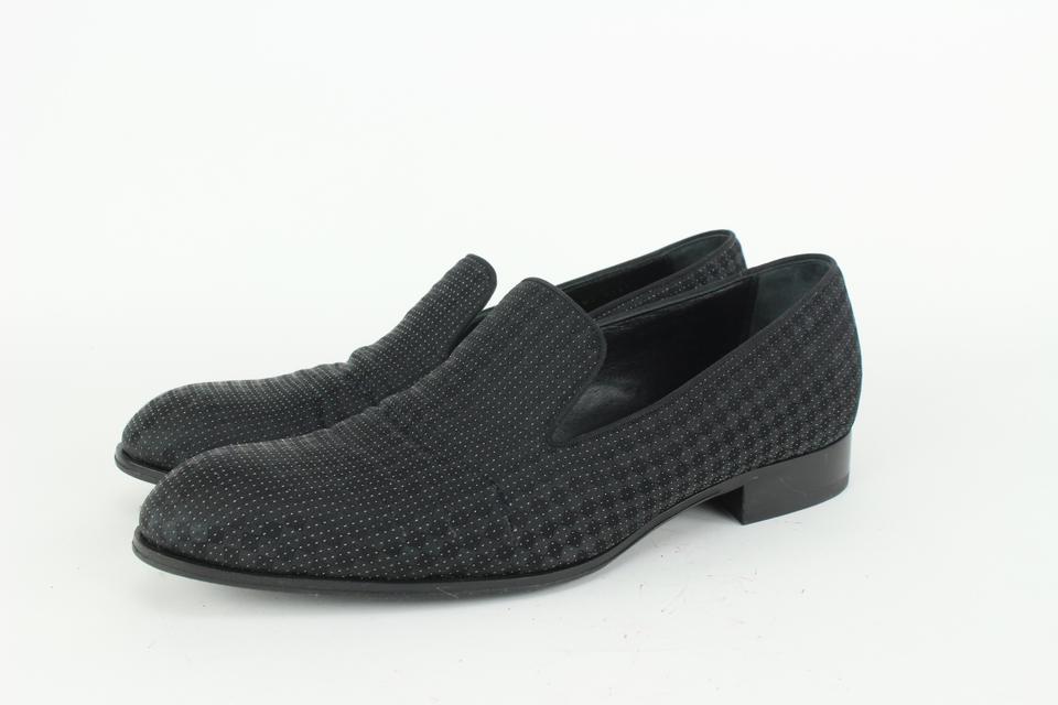 Louis Vuitton Mens US 9 Black Damier Sparkle Slip On Loafer Dress Shoe 1LV3L17 Louis Vuitton Mens US 9 Black Damier Sparkle Slip On Loafer Dress Shoe 1LV3L17