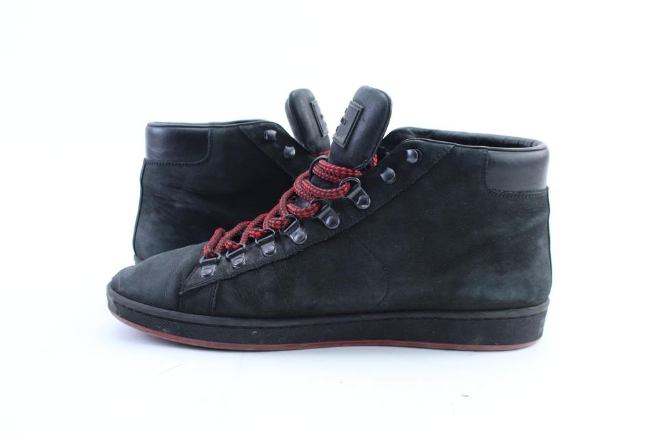 LOUIS VUITTON Men's Black heather Italy Shoe Size 9.5 Sneakers
