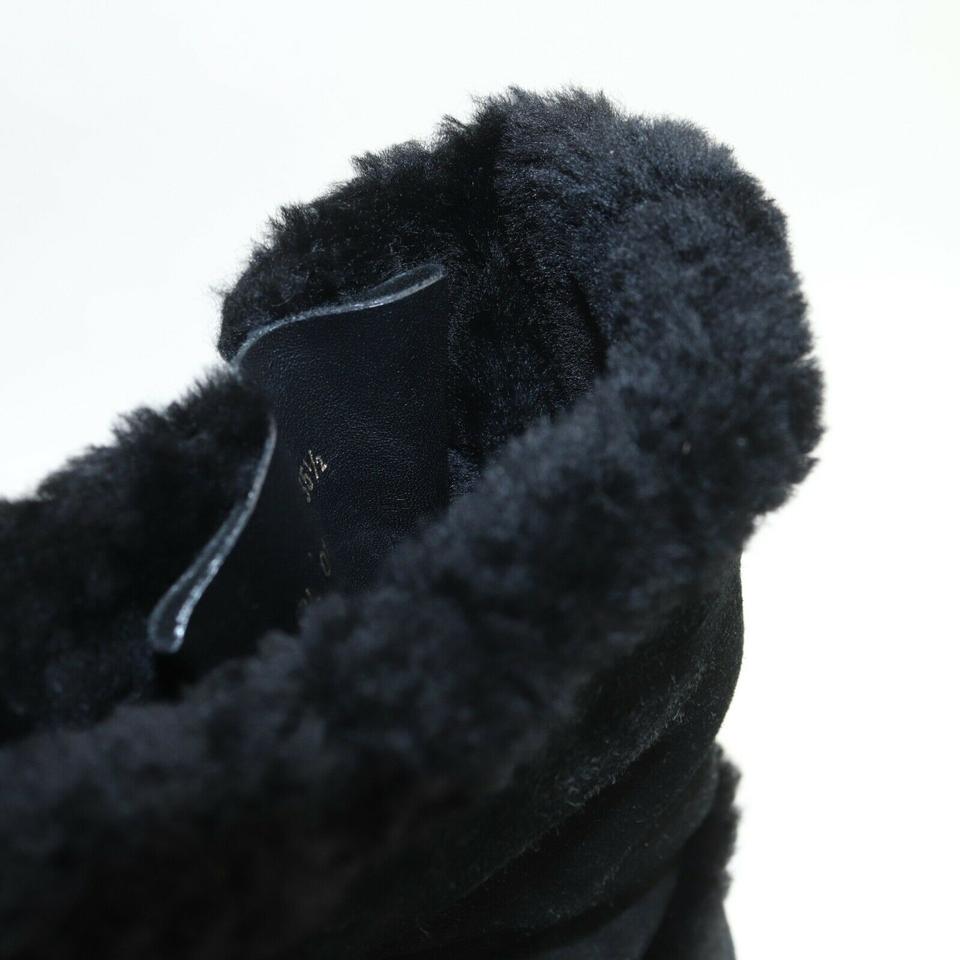 Louis Vuitton Black Shearling Winter Boots Suede ref.297462 - Joli