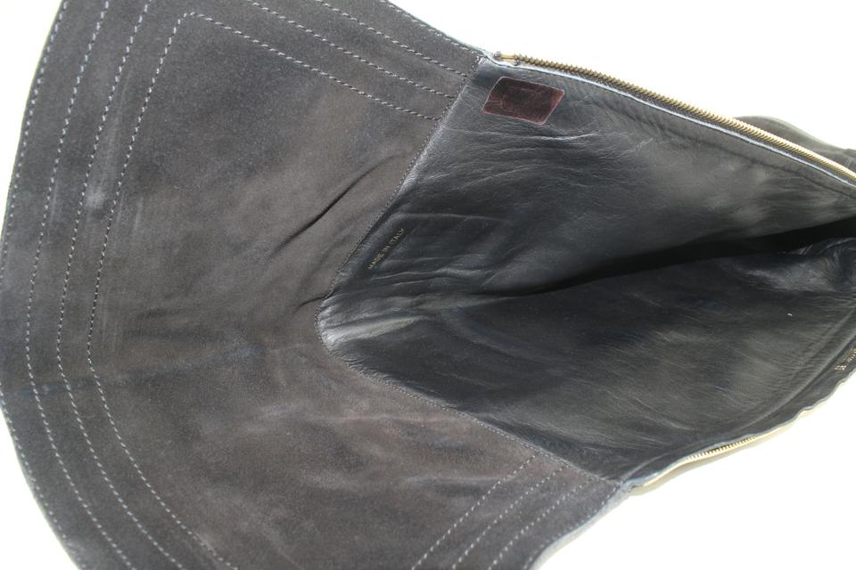 Louis Vuitton Black Goat Suede Cancan High Boots Size 8.5/39