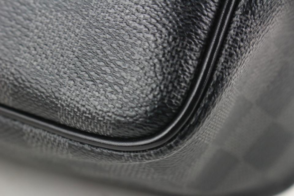 Louis Vuitton Black Damier Graphite Toiletry Pouch Make Up Pouch 862014
