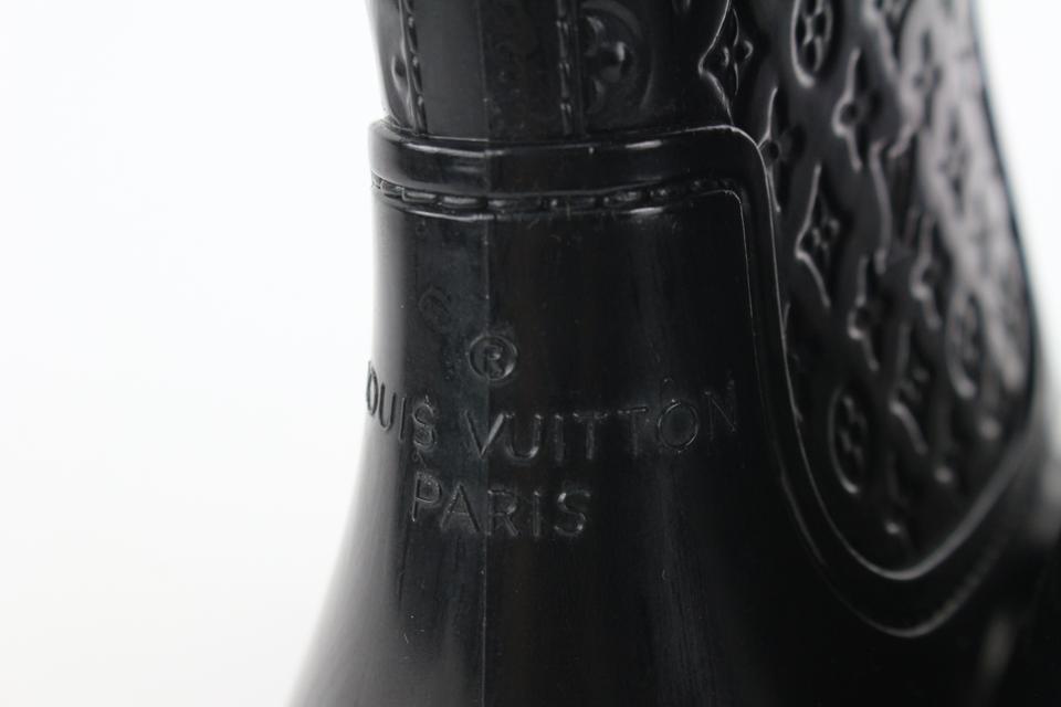 Louis Vuitton RAIN SILHOUETTE BOOTS SIZE 40 =10 Us. White RUBBER