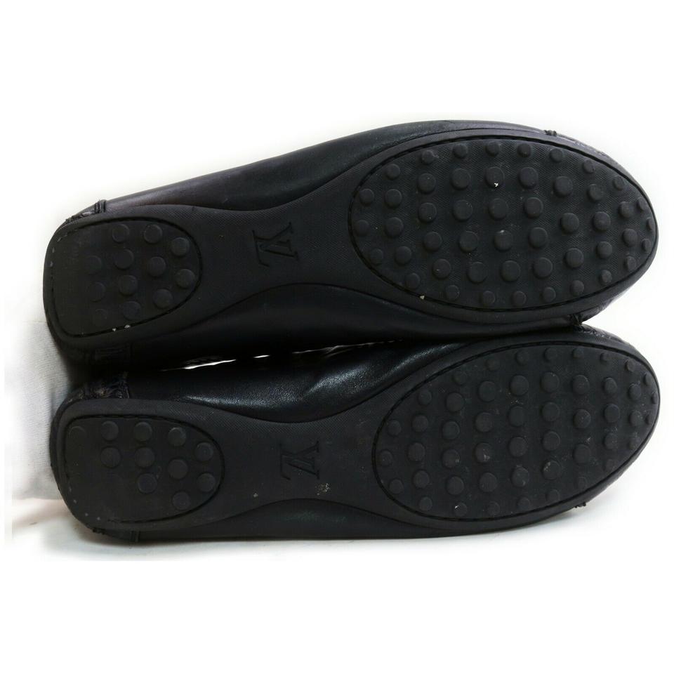 Leather flats Louis Vuitton Black size 8 UK in Leather - 29537868