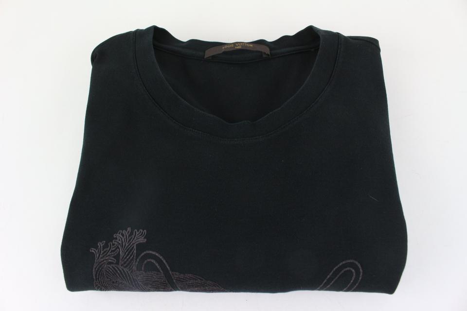 Louis Vuitton Mens T-Shirts, Black, XXL (Stock Confirmation Required)