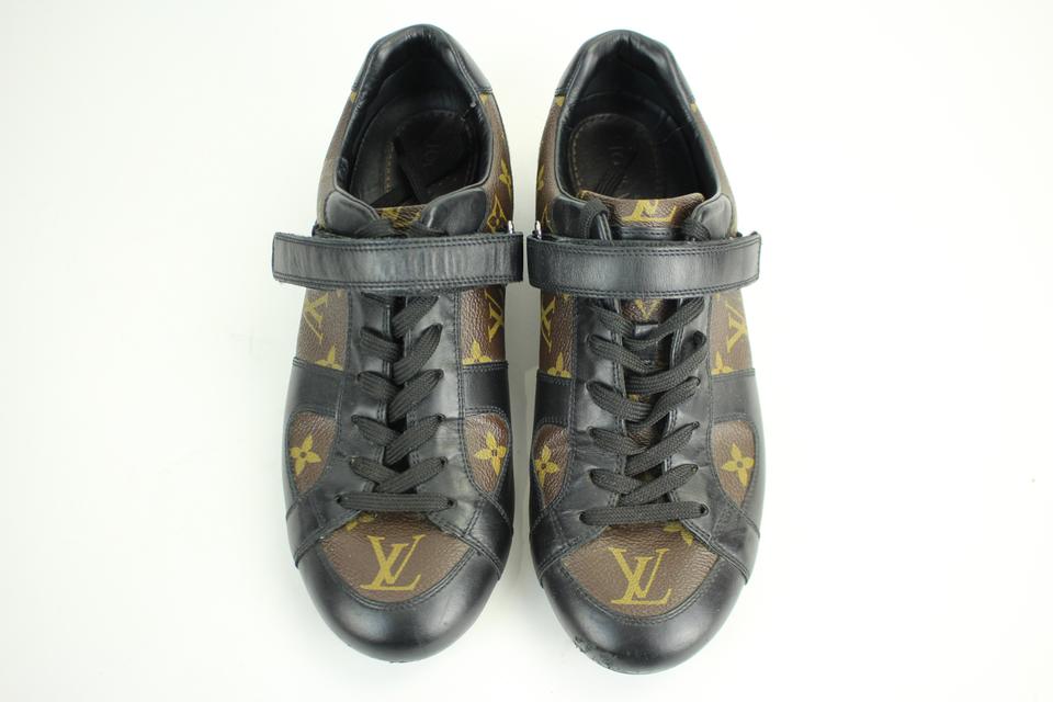 Louis Vuitton Globe Trotter sneakers brown Monogram Canvas Leather. Size 10  US
