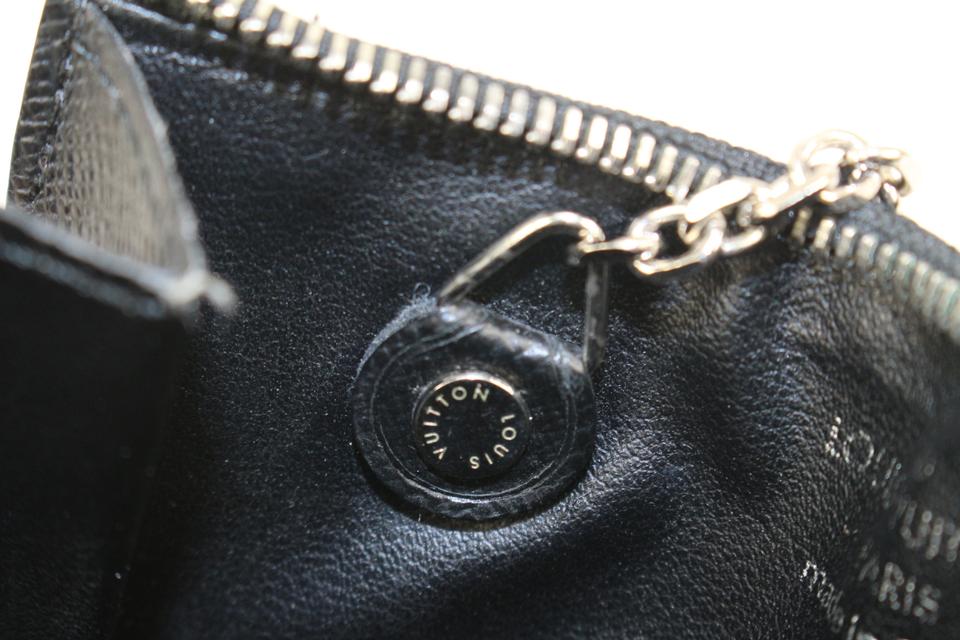 Louis Vuitton Black x Grey Change Pouch Coin Purse Key Case