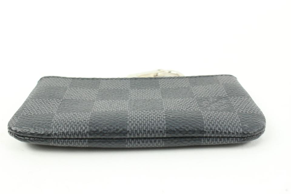 Louis Vuitton Black x Grey Damier Graphite Key Pouch Pochette Cles s12 –  Bagriculture
