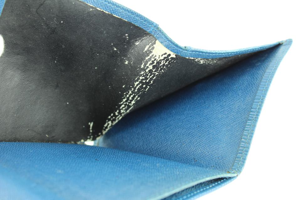 Louis Vuitton Blue EPI Leather Elise Compact Wallet with Box 16LVA1116
