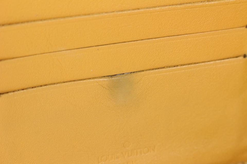 yellow and purple louis vuittons wallet