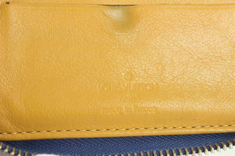 blue and yellow louis vuittons wallet