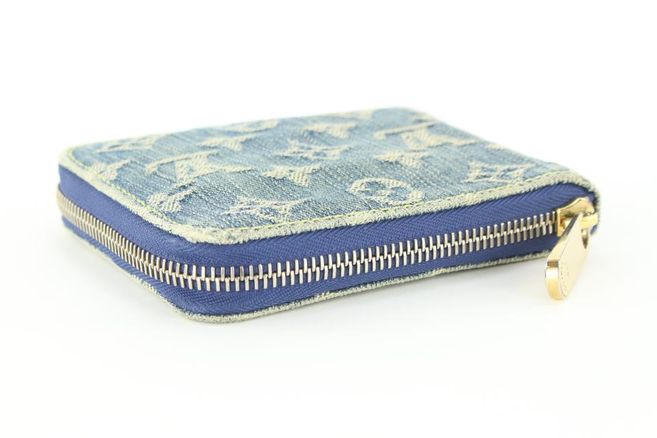 Louis Vuitton Blue Monogram Denim Zippy Coin Wallet Compact 3LVJ1020 –  Bagriculture
