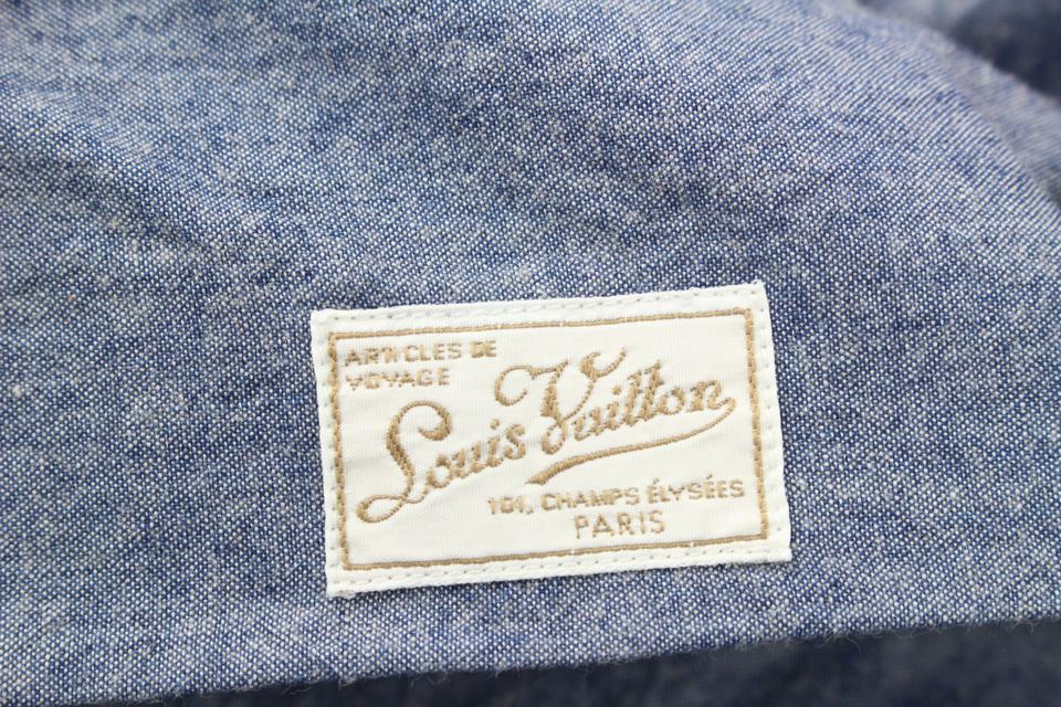 Louis Vuitton Men's XL Blue Denim Gaston V Button Down Shirt 120lv31 For  Sale at 1stDibs