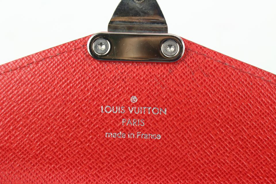 Louis Vuitton Louis Vuitton Red Blue Leather Tribal wallet