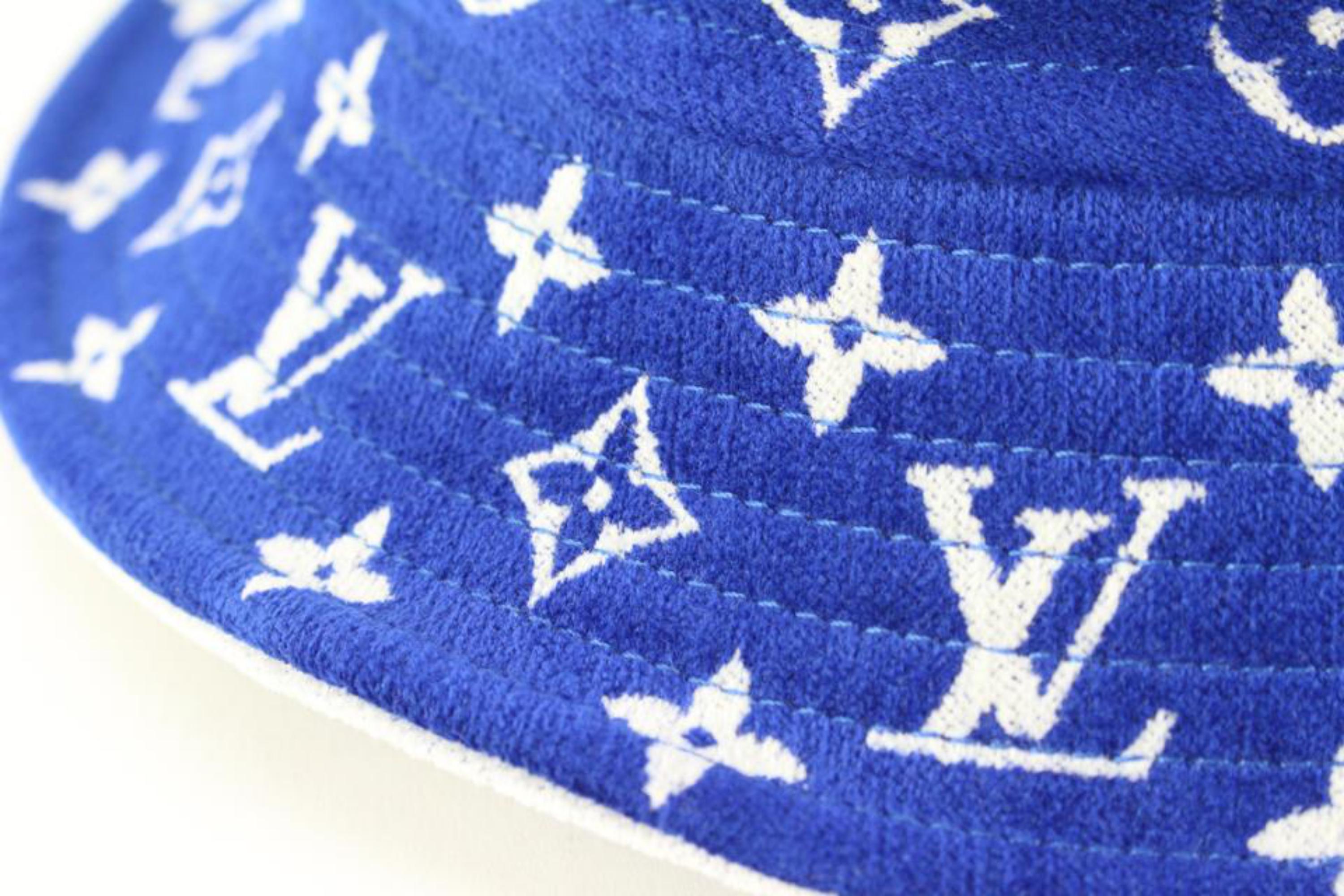 Louis Vuitton Blue Monogram Match Bucket Hat 67LK523S – Bagriculture