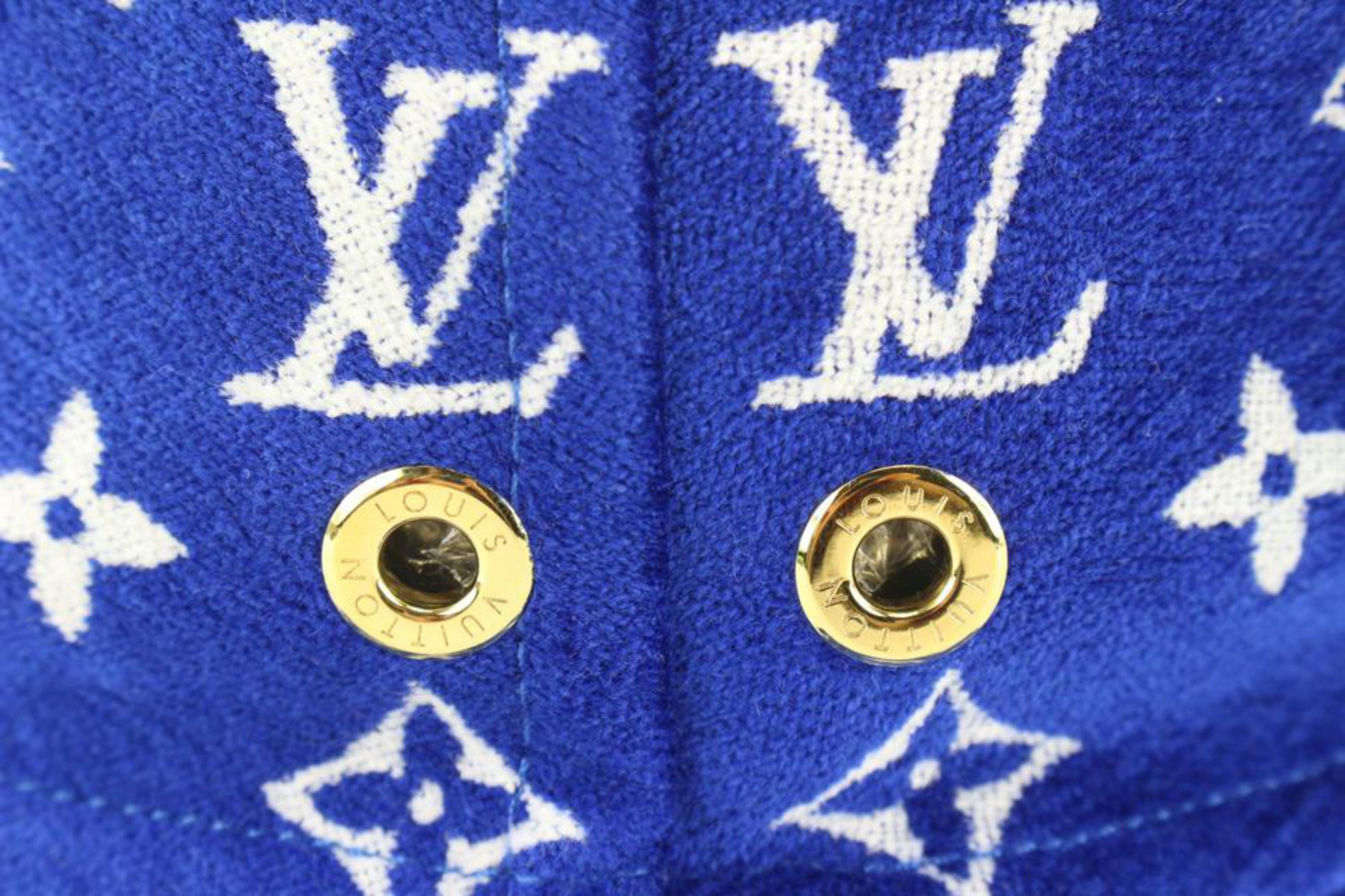 Louis Vuitton Blue Monogram Match Bucket Hat 67LK523S