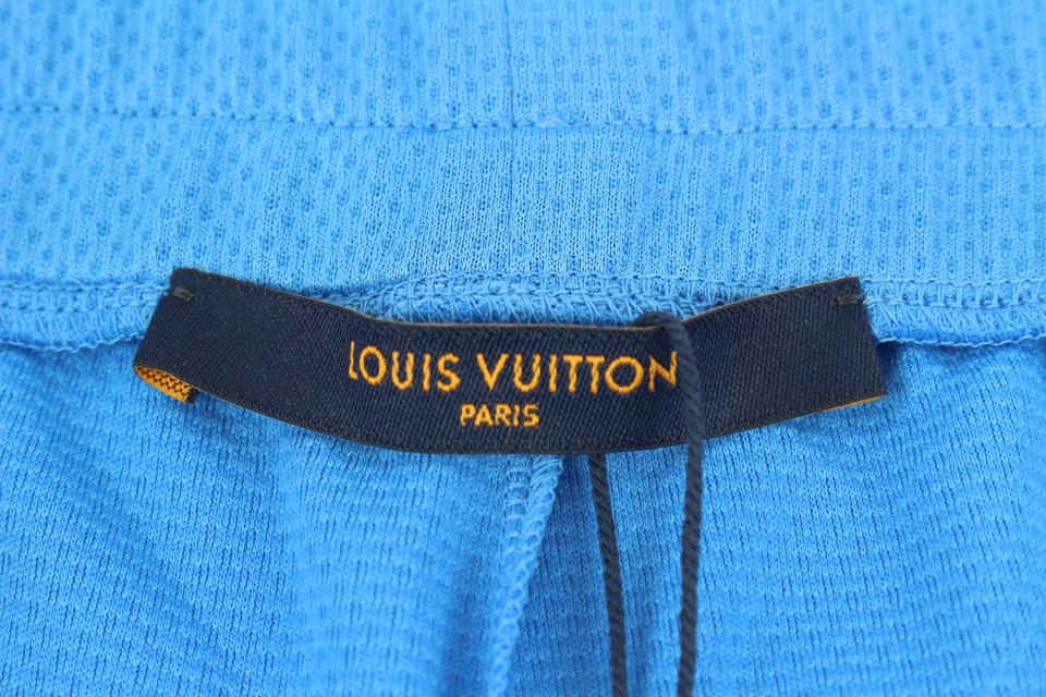 New Louis Vuitton Bermuda Shorts Big LV Monogram Blue 42 L Virgil