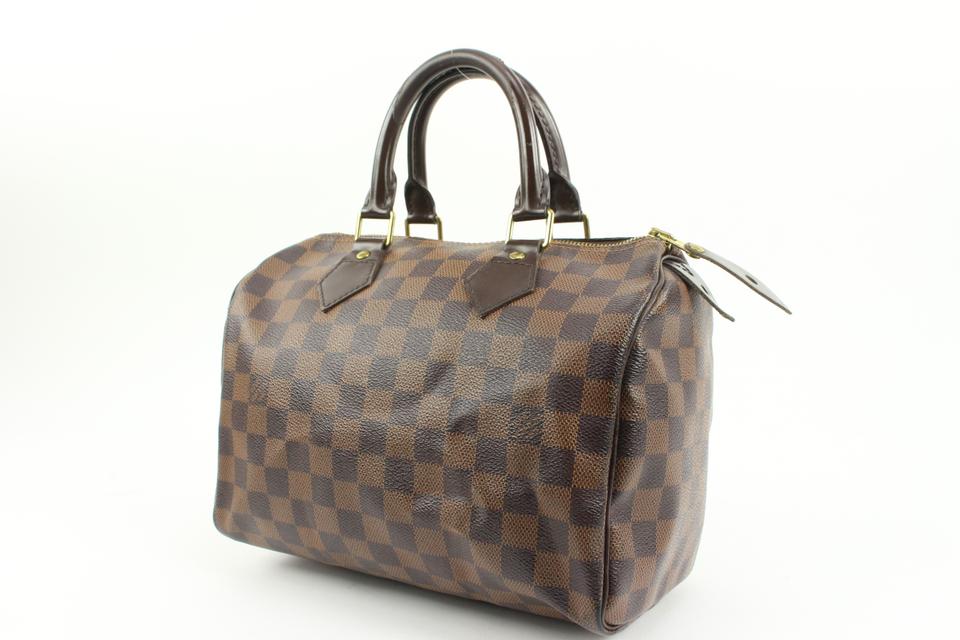 Louis Vuitton Damier Ebene Speedy 25 - Brown Handle Bags, Handbags