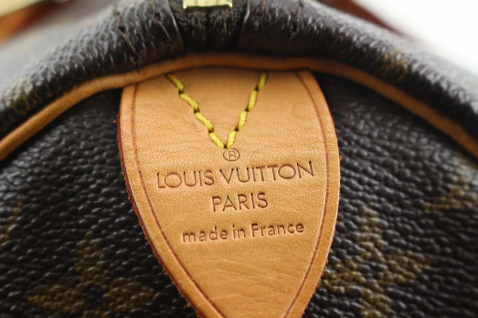 Monogram Louis Vuitton Luggage Tag on Speedy 35