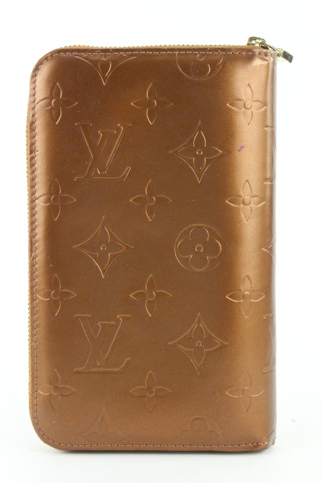 Louis Vuitton Vernis Zippy Compact Wallet Bronze 141lvs429