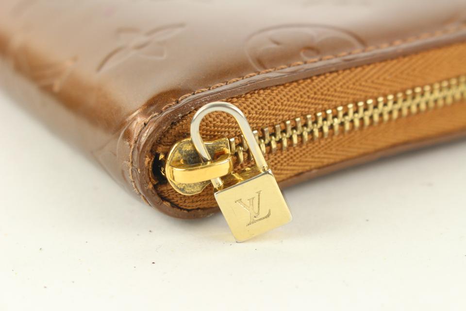 Louis Vuitton Vernis Zippy Compact Wallet Bronze 141lvs429 