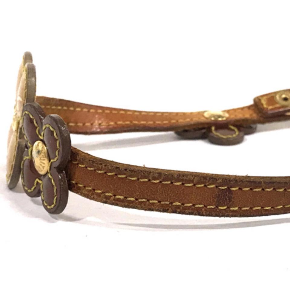 Louis Vuitton Monogram Vernis Fleur Wrap Bracelet 1lvs1215 Leather