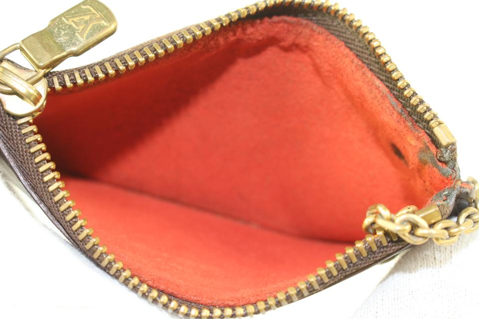 Louis Vuitton Rare Centenaire Damier Ebene Pochette Cles Key Pouch Keychain  688LV621 Leather ref.322553 - Joli Closet