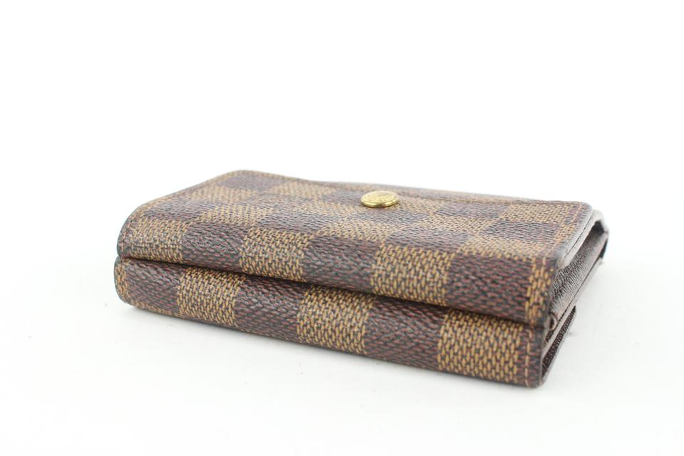 Louis Vuitton Damier Ebene Elise Compact Snap Wallet 366lvs525