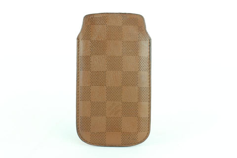 Louis Vuitton Damier Perforated Leather iPhone 5 Mobile Etui Softcase 16LJ1110